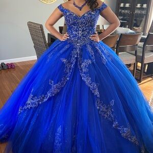 Quinceanera Dress | jewelry and thing underneath to make dress puff